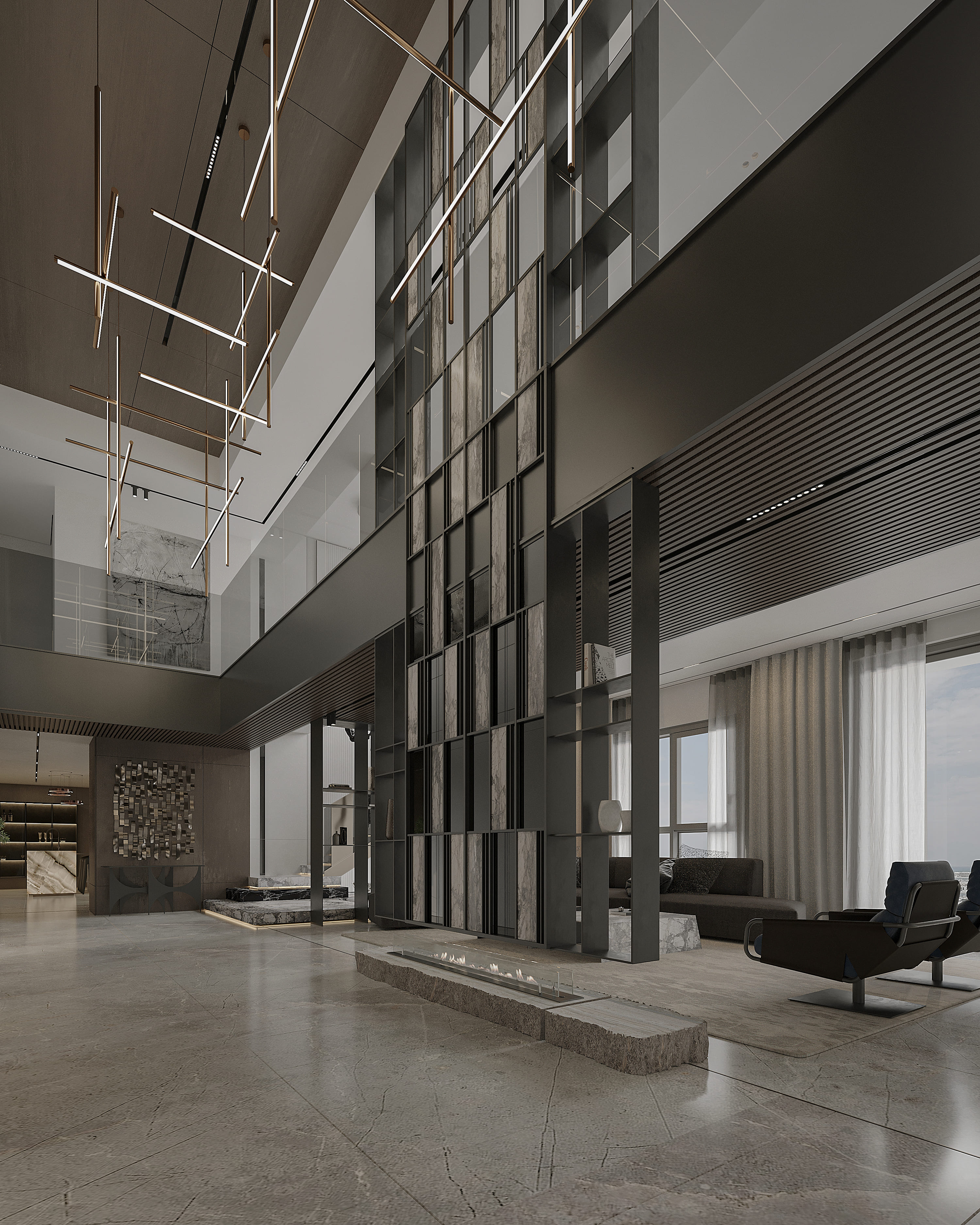 Emaar Beachfront Penthouse 1 – Architecture and Design in Dubai – Aura ...