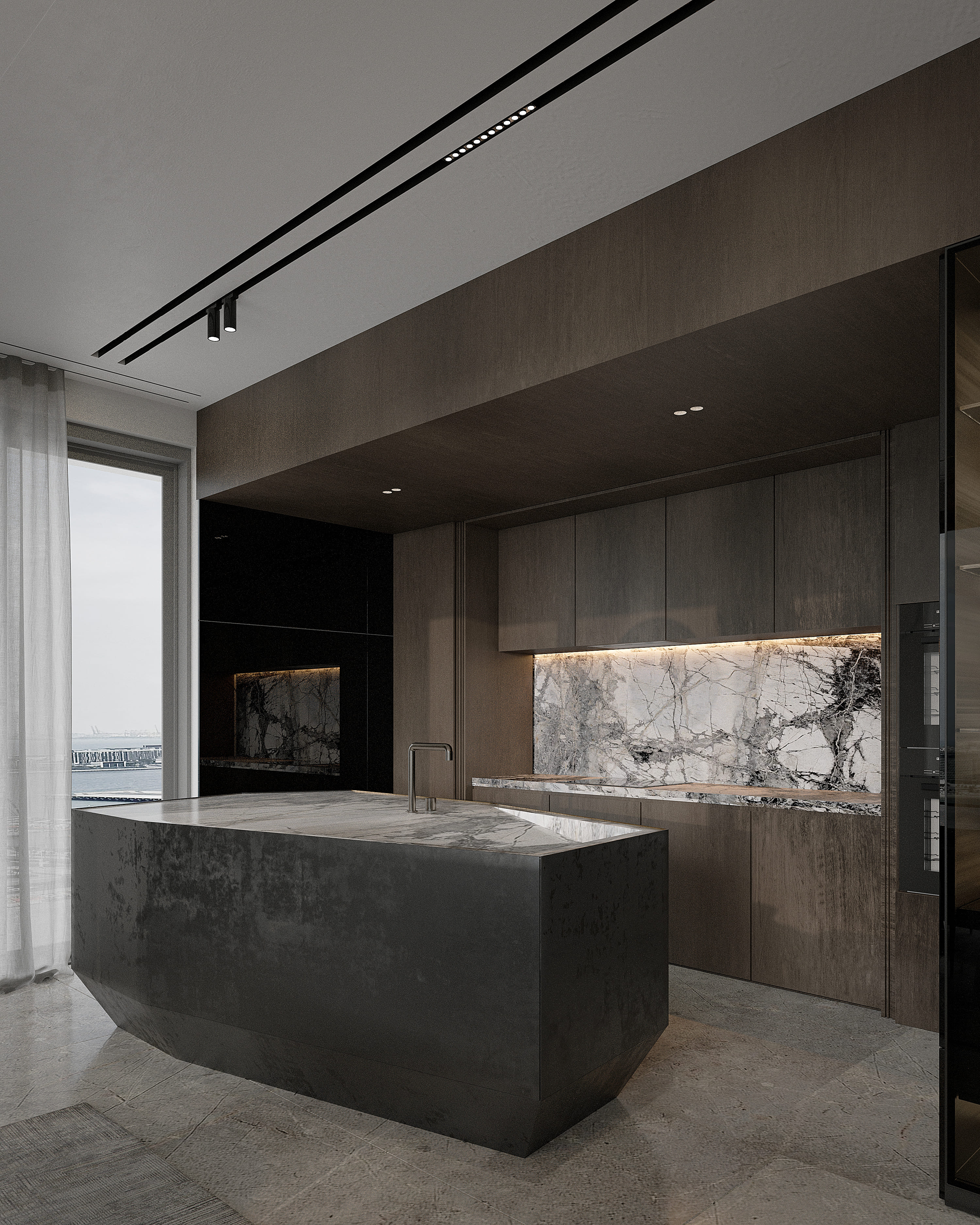 Emaar Beachfront Penthouse 1 – Architecture and Design in Dubai – Aura ...